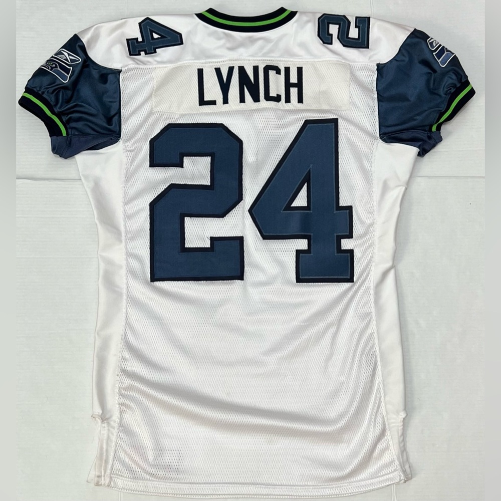 Vintage Marshawn Lynch Team Game Issued Seattle Seahawks Jersey Reebok 52